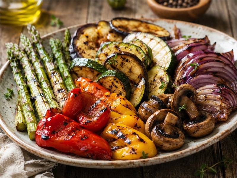 Grilled Vegetables Tast Great Zucchini Peppers and Asparagus
