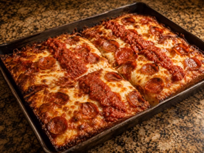 Detroit Style Pizza